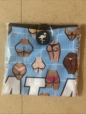 Logie Joes ( I Eat Ass Golf Towel with magnetic )
